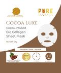 🍫 COCOA LUXE Cocoa Infused Bio Collagen Sheet Mask  (Pure Chocolate Jamaica Collaboration)