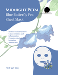 🌌 MIDNIGHT PETAL Blue Butterfly Pea Sheet Mask