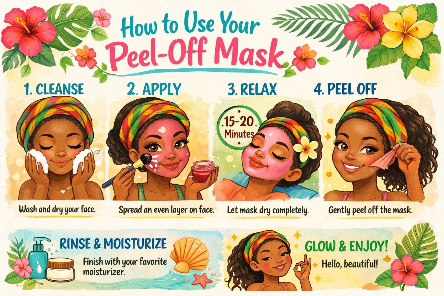 Coconut Milk Peel Off Masks