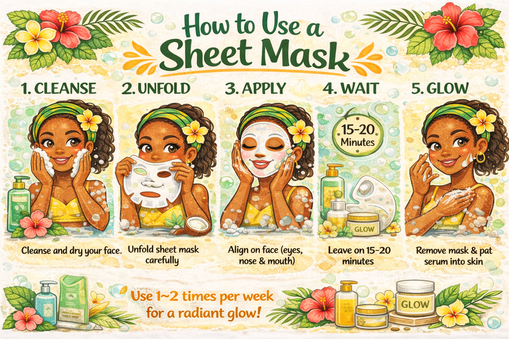 🌿 EARTHLIGHT Turmeric & Neem Sheet Mask