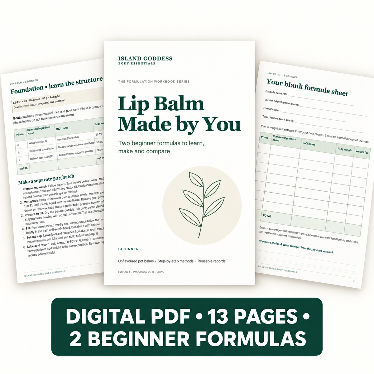 Lip Balm Making Workbook for Beginners | Lip Balm Made by You