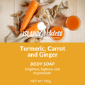 Turmeric, Carrot & Ginger Body Soap – Brightening Botanical Body Bar