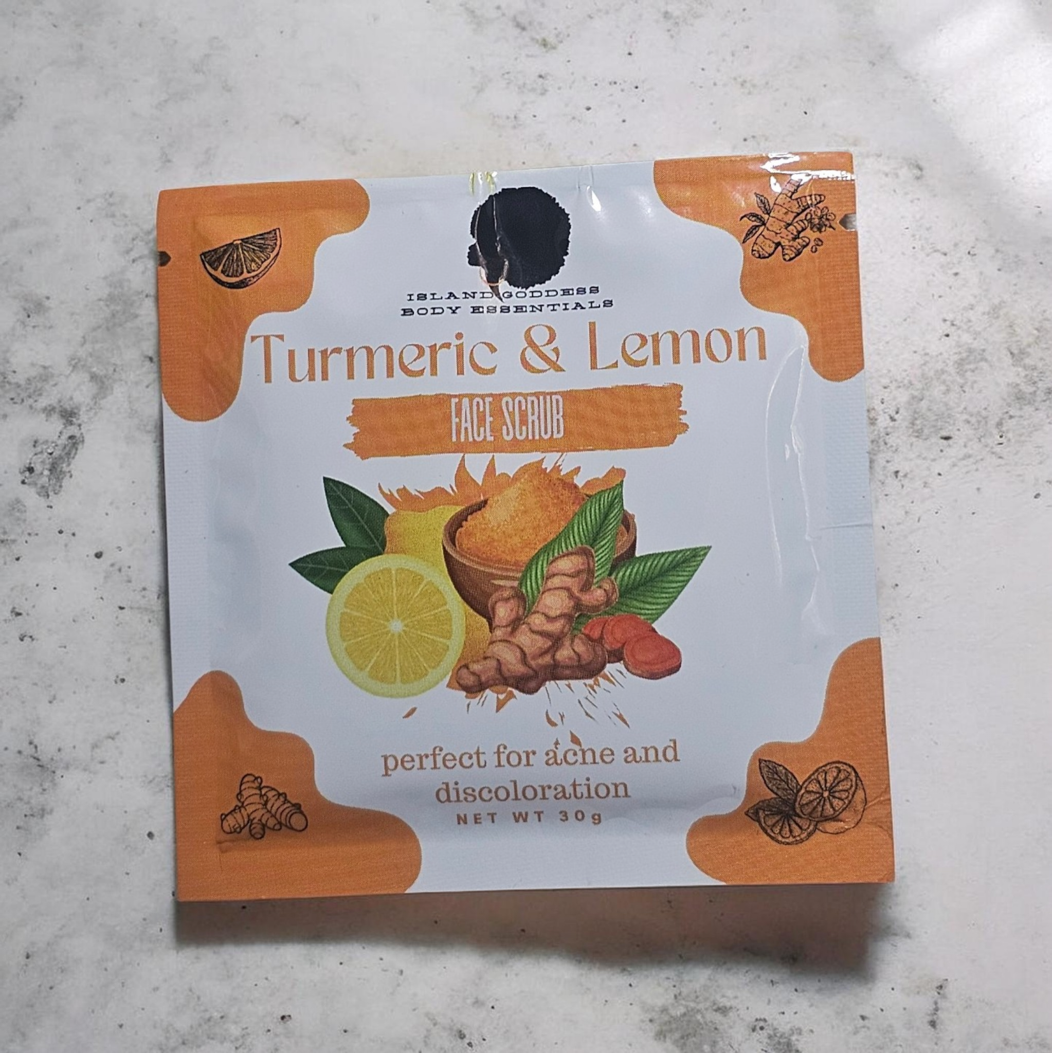 Turmeric and Lemon Face Scrub