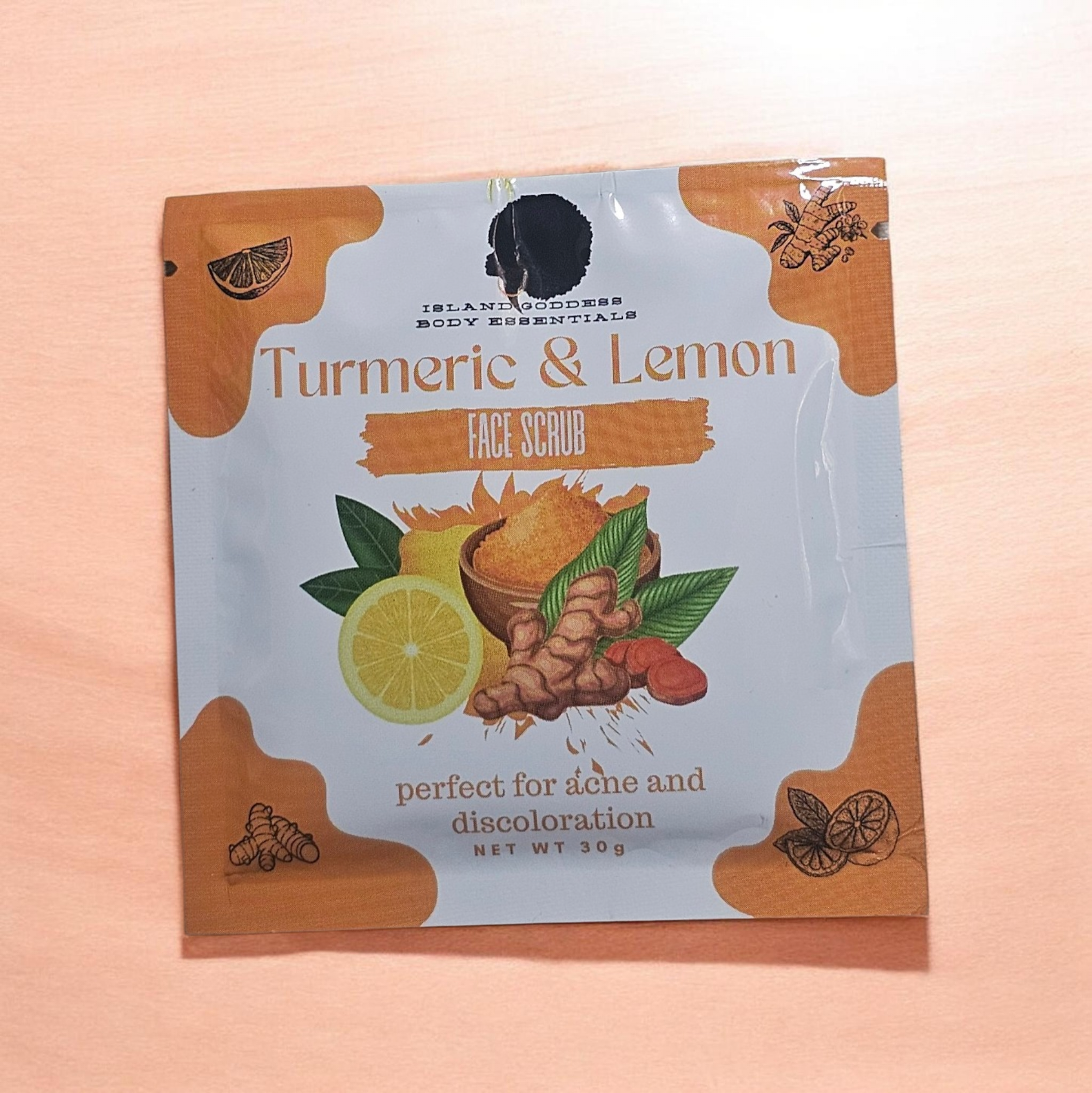 Turmeric and Lemon Face Scrub