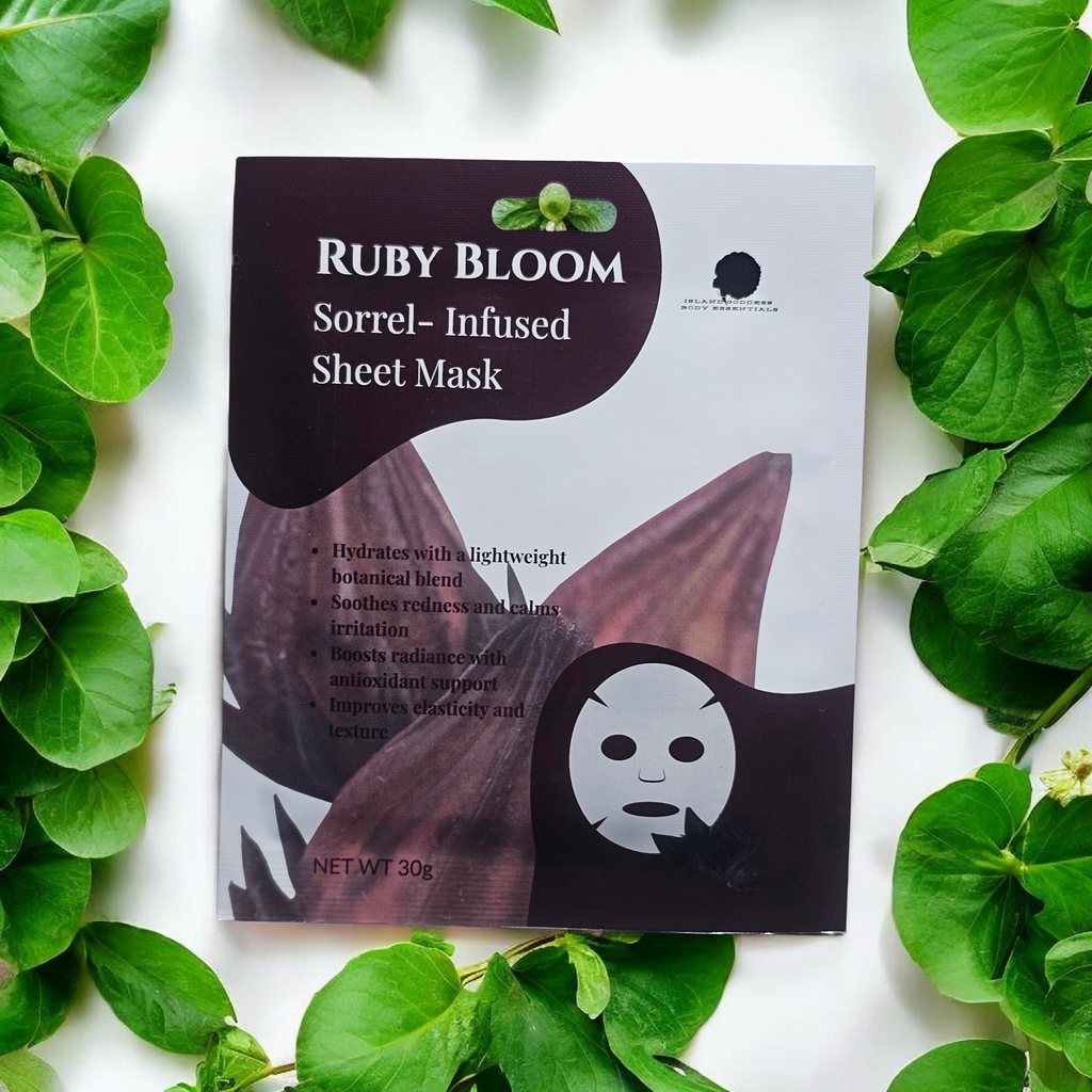 🌺 RUBY BLOOM Sorrel Infused Sheet Mask
